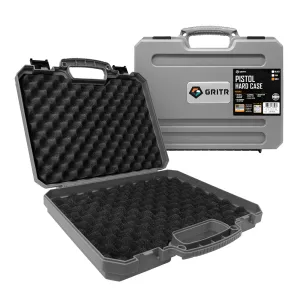 GRITR TSA Approved Hard Pistol Case w/ Foam Padding - Colors