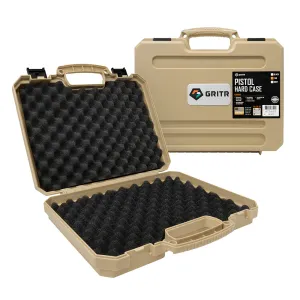 GRITR TSA Approved Hard Pistol Case w/ Foam Padding - Colors