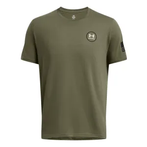 UNDER ARMOUR Men's Freedom Mission Made Marine OD Green/Black T-Shirt (1382996-390)