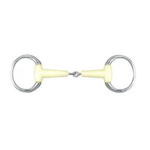 HAPPY MOUTH Round Ring Jointed Mouth Eggbutt Bit (452906SS)