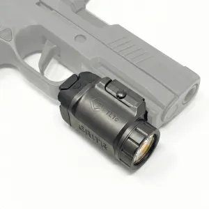 GRITR Compact Weapon Light w/ Tungsten Finish for Pistols & Rifles