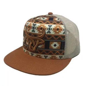 LOST CALF Holt Brown Flat Cap (LCF00074)