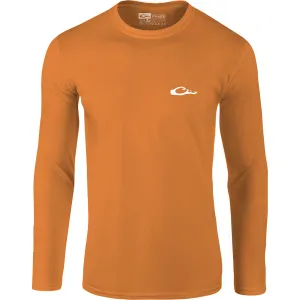DRAKE Men's Icon Logo Long Sleeve Crew Shirt (DS9551)