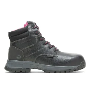 WOLVERINE Women's Piper Waterproof Composite-Toe 6in Work Boots (W1018)