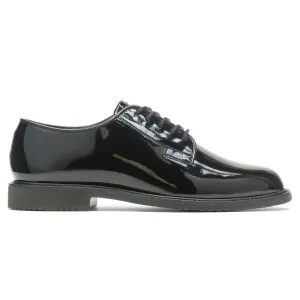 BATES Women's Sentry Black High Gloss Oxford Shoes (E07842)