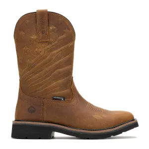 WOLVERINE Men's Rancher Flag LX Steel-Toe Wellington Work Boots (W24118)