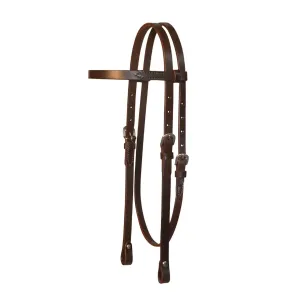 CIRCLE Y 5/8in Lightweight Classic Smooth Browband Headstall (0125)