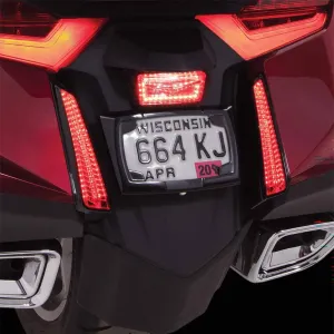 CIRO Goldstrike Black License Plate Frame for Gold Wing (78420)