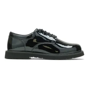 BATES Women's High Gloss Black Duty Oxford Shoes (E22741)