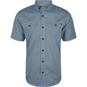 DRAKE Mens Frat Gingham Check Button-Down SS Shirt (DS2265)