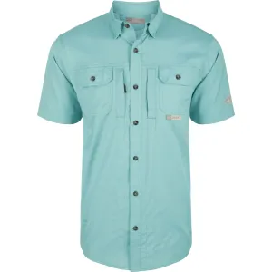 DRAKE Mens Wingshooter Trey Solid Dobby Button-Down SS Shirt (DS2605)