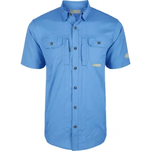 DRAKE Mens Wingshooter Trey Solid Dobby Button-Down SS Shirt (DS2605)