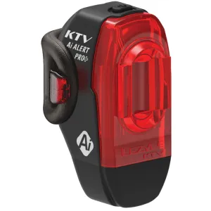 LEZYNE KTV Pro+ Ai Alert Rear Black Bicycle USB Rechargeable Tail Light (1-LED-35R-V304)