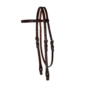 CIRCLE Y Classic Floral Tooled Browband Headstall (0233)