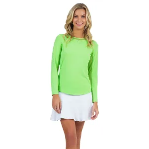 IBKUL Women's Long Sleeve Crew Neck with Mesh (83000)