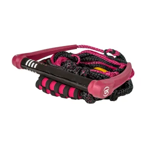 RONIX Womens Silicone Stretch With Handle 25ft Merlot Surf Rope (246169)