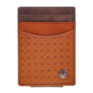 HOOEY Hands Up Basket Weave Tan Money Clip (HMC002-TN)