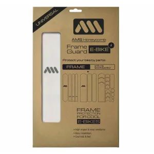 ALL MOUNTAIN STYLE Honeycomb Clear/Silver E-Bike Frame Guard (AMSFG10CLSV)