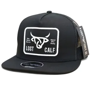LOST CALF Plate White/Black Flat Cap (LCF00001)
