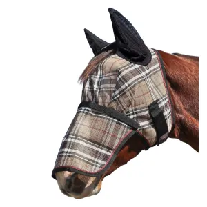 KENSINGTON PROTECTIVE PRODUCTS 73% UV Blocking Deluxe Fly Mask w/ Removable Nose, Soft Mesh Ears & Forelock Opening (KFM421)