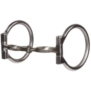 PROFESSIONAL'S CHOICE 5.25in D Ring Slow Twist Snaffle Bit (EQB-813)