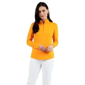 IBKUL Women's Solid Long Sleeve Mock Neck Top (80000)