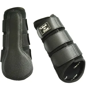BACK ON TRACK Black Splint Boots (208000)