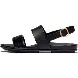 FITFLOP Women's Gracie Sequin Leather Back-Strap Sandals (E5H)