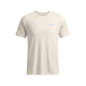 UNDER ARMOUR Men's Marlin Summit White/Horizon Blue Short Sleeve Shirt (1382907-110)