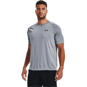 UNDER ARMOUR Men's Tech 2.0 Black/Graphite V-Neck Short Sleeve Tee (1328190-001)