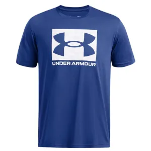 UNDER ARMOUR Men's ABC Camo Boxed Logo Tech Blue/White Short Sleeve Shirt (1361673-432)