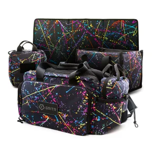 GRITR 4-in-1 Gun Range Bag w/ Tote Bag, Cleaning Mat & Admin Pouch - Colors