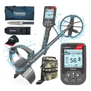NOKTA Simplex Ultra Metal Detector Kit Serious Beginner Pack (11000625+17000060)