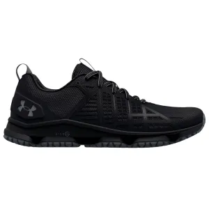 UNDER ARMOUR Men's Micro G Strikefast Black/Black/Pitch Gray Tactical Shoes (3024953-001)