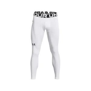 UNDER ARMOUR Men's ColdGear White/Black Leggings (1366075-100)
