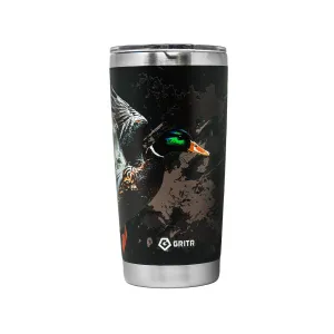 GRITR Stainless Steel Insulated Tumbler 20oz & 30oz - Travel Cup w/ Lids & Straw