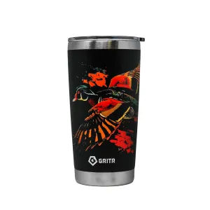 GRITR Stainless Steel Insulated Tumbler 20oz & 30oz - Travel Cup w/ Lids & Straw