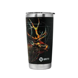 GRITR Stainless Steel Insulated Tumbler 20oz & 30oz - Travel Cup w/ Lids & Straw