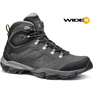 ASOLO Men's Acadia Mid LTH GTX MW Wide Graphite/Black Hiking Boots (B40082-505)