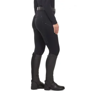 KERRITS Power Stretch Black Fleece Full Seat Pocket Riding Tights (50254BLK)