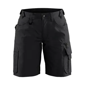 BLAKLADER Women's 7119 Black Ripstop Shorts (711913309900)