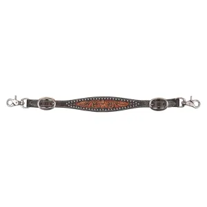 CIRCLE Y Dark Flash Arizona Flower Wither Strap (1008-45-SC)