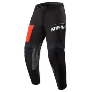 REV'IT! Unisex Lejano Black/Red Standard Pants (FPT160-1201)