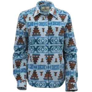 OUTBACK TRADING Women's Skylar Fleece Blue Big Shirt (40387-BLU)