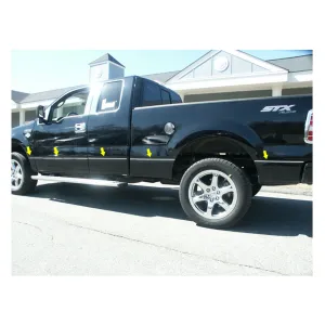 QAA 10-Piece Stainless Steel Body Side Molding Accent Trim Fits Ford F-150 2004-2014 (AT44302)