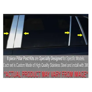QAA 8-Piece Stainless Steel Pillar Post Trim Fits Subaru Forester 2009-2013 (PP29442)
