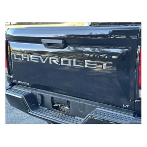 QAA 7-Piece Stainless Steel Chevrolet Tailgate Letter Insert Fits Chevrolet Colorado 2023-2024 (SGR63150)