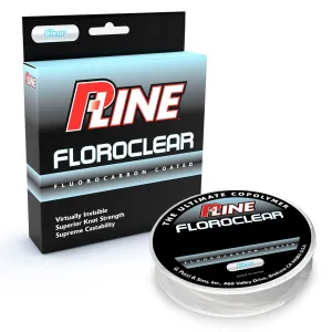 P-LINE Floroclear Fluorocarbon Coated Clear Fishing Line (FCC)