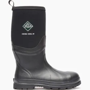 MUCK BOOT COMPANY Men's Chore Cool Steel Toe Black Tall Boots (CSCT-000-BLK)