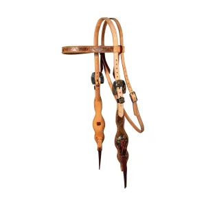 PROFESSIONAL'S CHOICE Quick Change Diamond Rough Out Tassel Browband Headstall (5145DRO)